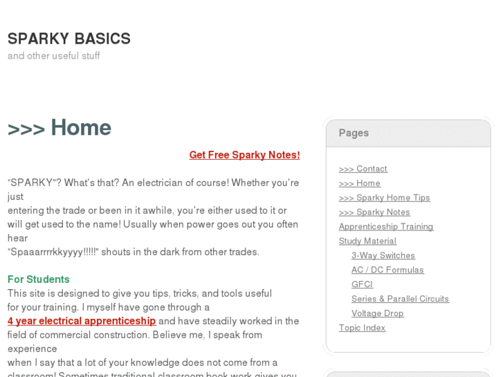 www.sparkybasics.com