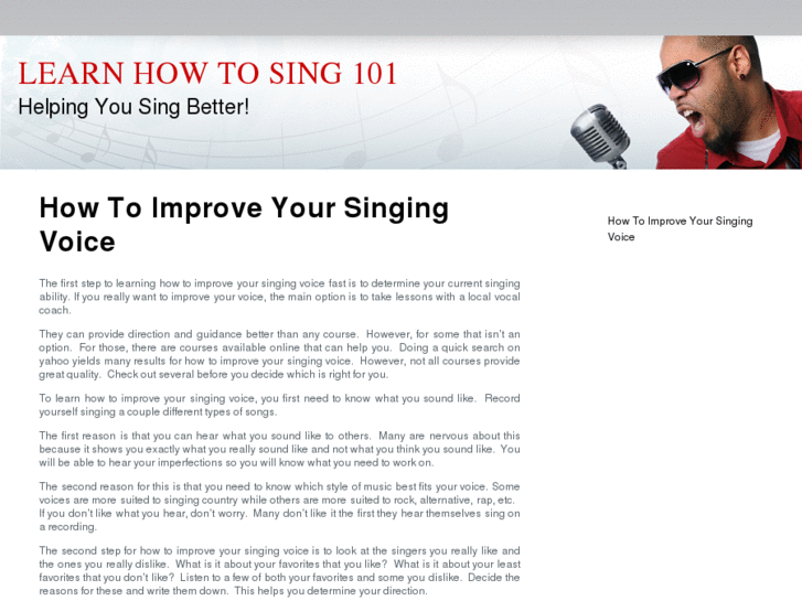 www.learnhowtosing101.com
