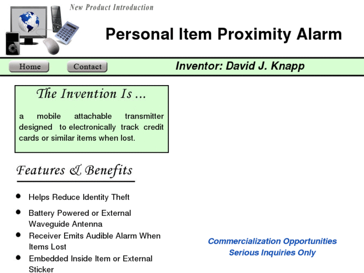 www.personalitemproximityalarm.info