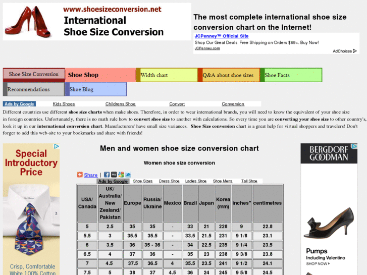 www.shoesizeconversion.net