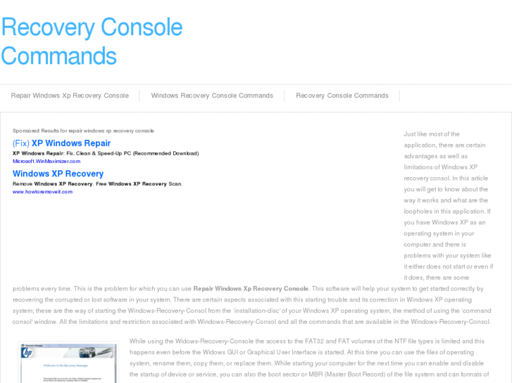 www.recoveryconsolecommands.com