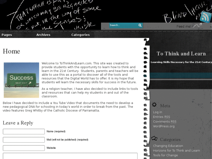 www.tothinkandlearn.com