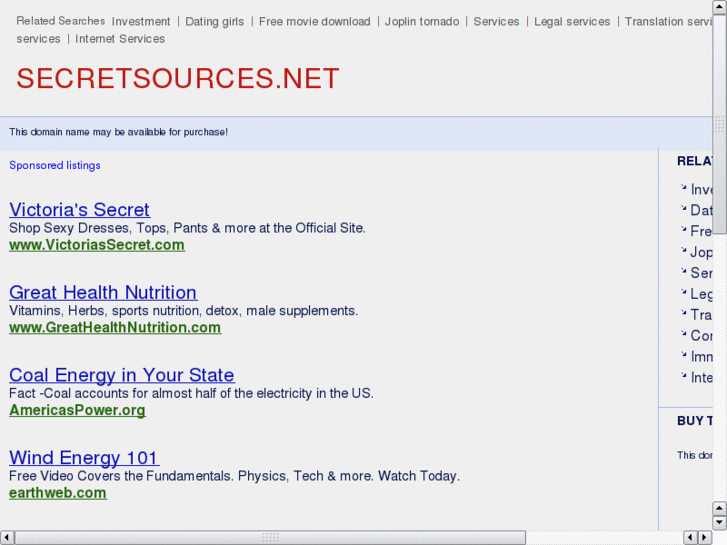 www.secretsources.net