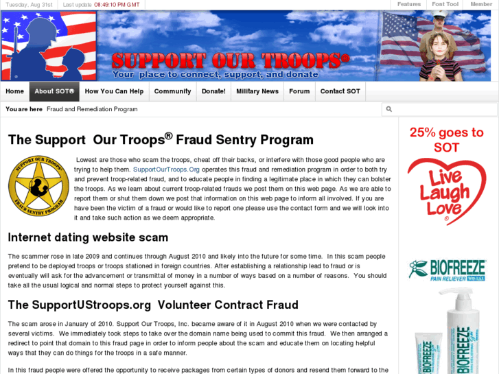 www.supportustroops.info