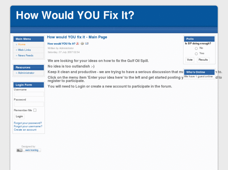 www.howwouldyoufixit.net