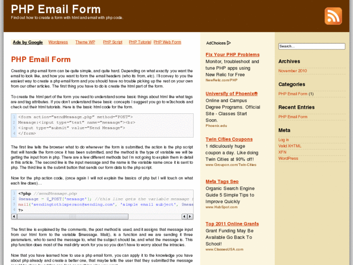 www.phpemailform.info