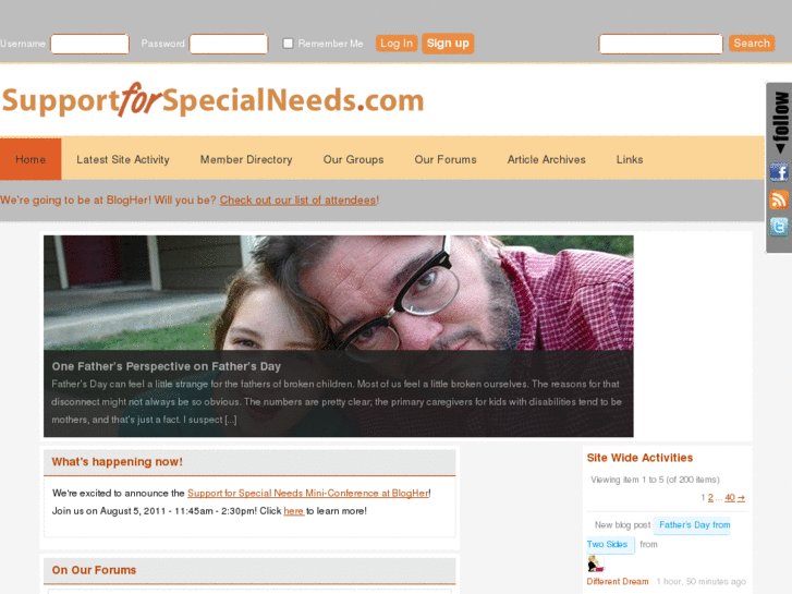 www.supportforspecialneeds.com