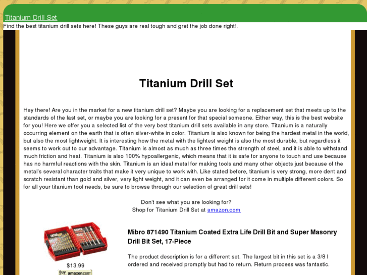 www.titaniumdrillbitset.com