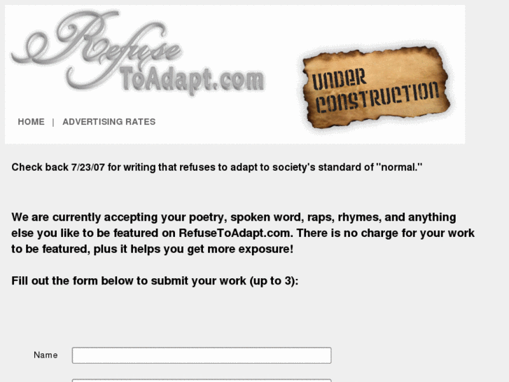 www.refusetoadapt.com