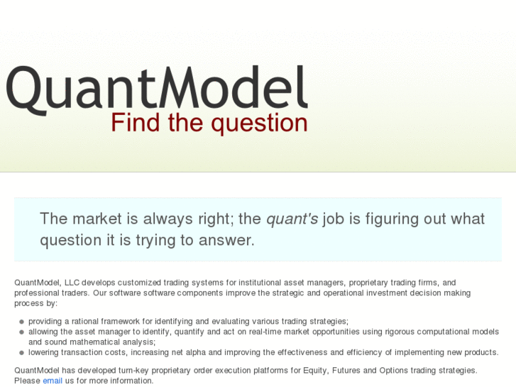 www.quantmodel.org