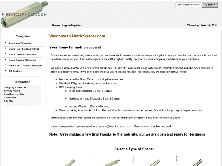 www.metricspacers.net