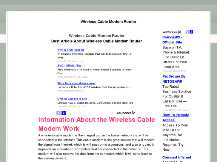 www.wirelesscablemodemrouter.org