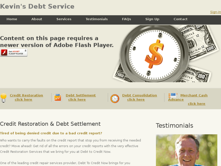 www.kevinsdebtservice.com