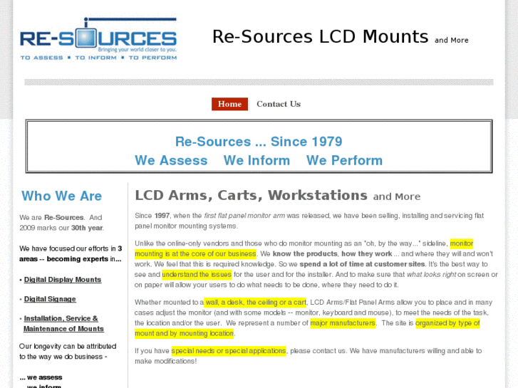 www.re-sourceslcdmounts.com