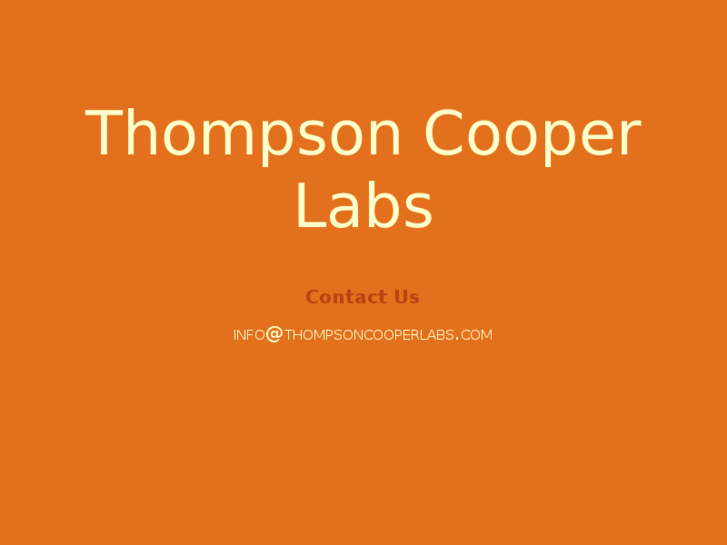 www.thompsoncooperlabs.com