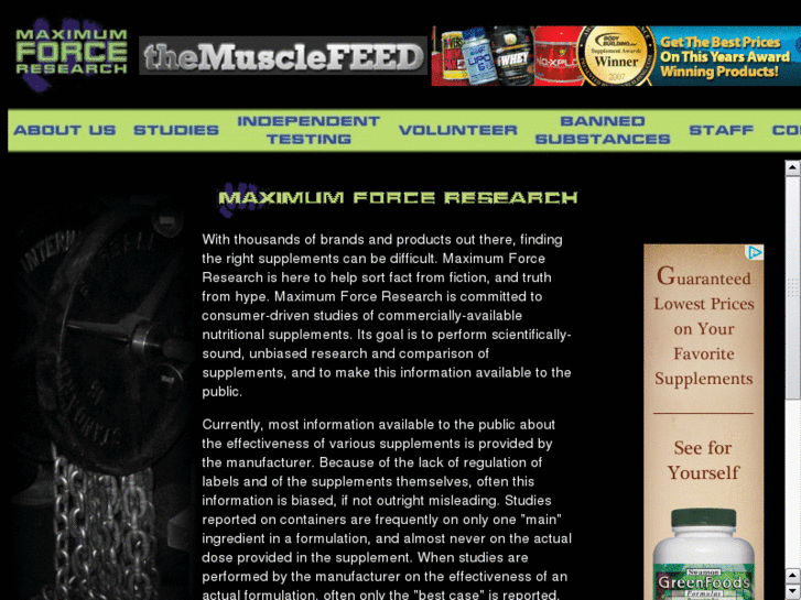 www.maximumforceresearch.com