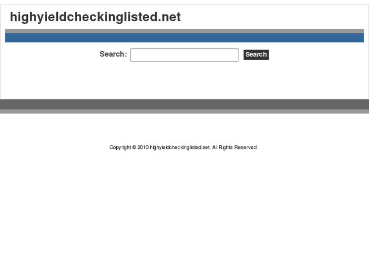 www.highyieldcheckinglisted.net