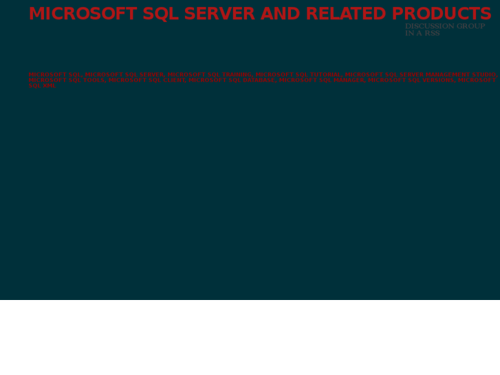 www.microsoftsqldatabase.info