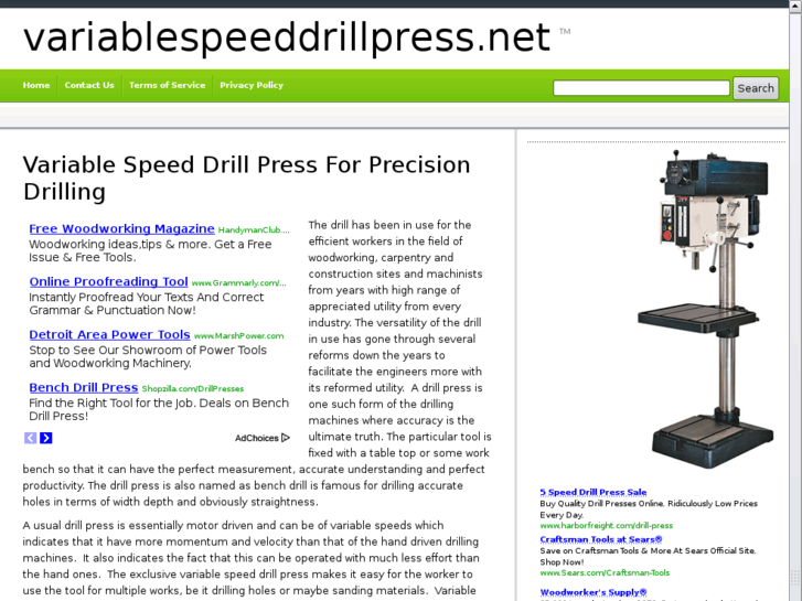 www.variablespeeddrillpress.net