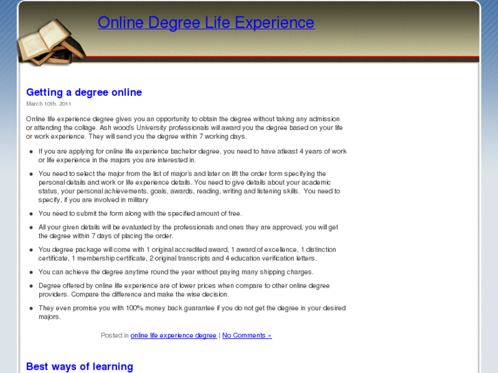 www.onlinedegreelifeexperience.org