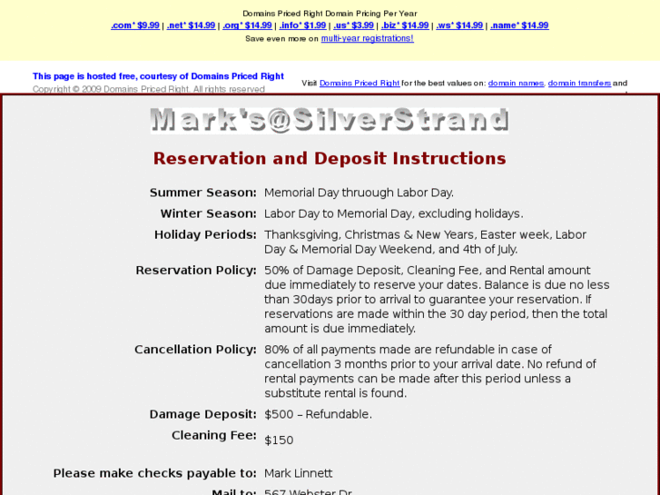 www.reservation-and-deposit-instructions.info