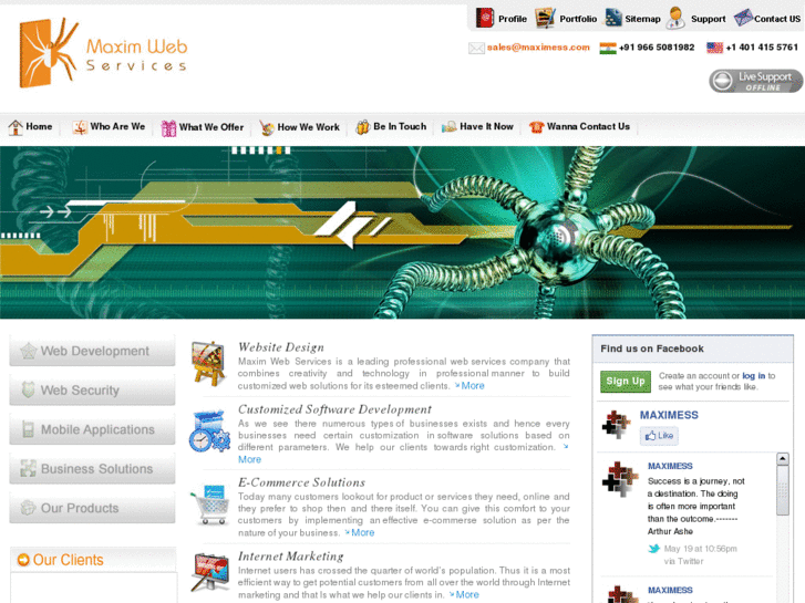 www.maximwebservices.in