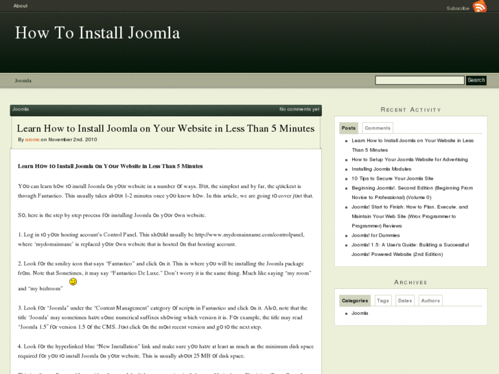 www.howtoinstalljoomla.net