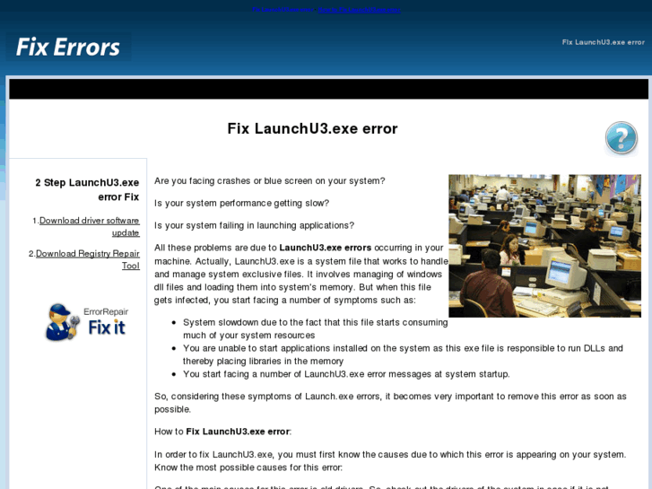 www.launchu3exeerrorfix.com