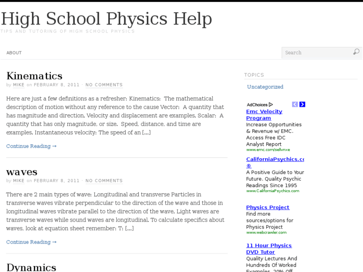 www.highschoolphysicshelp.com