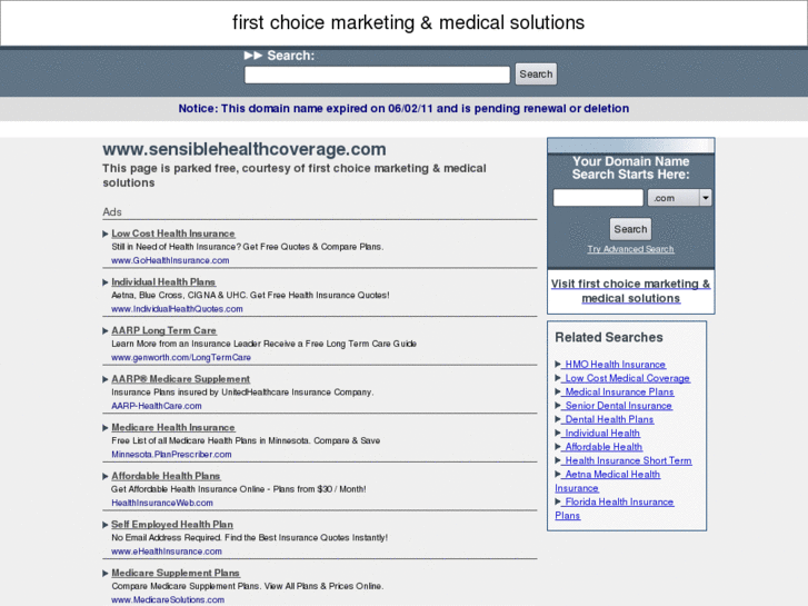 www.sensiblehealthcoverage.com