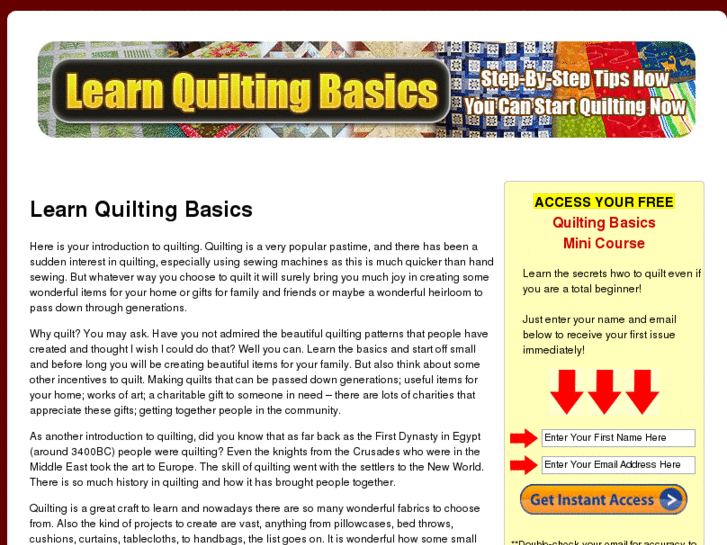 www.learnquiltingbasics.com
