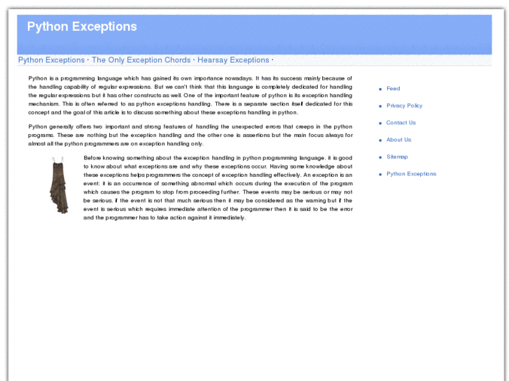 www.pythonexceptions.com