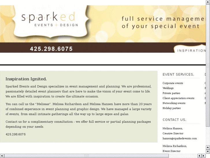 www.sparkedeventsanddesign.net