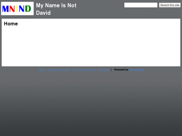 www.mynameisnotdavid.com