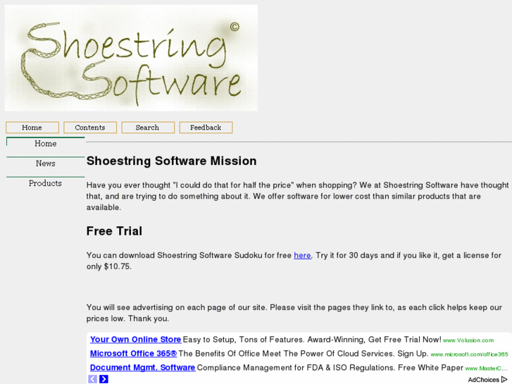 www.shoestringsoftware.net
