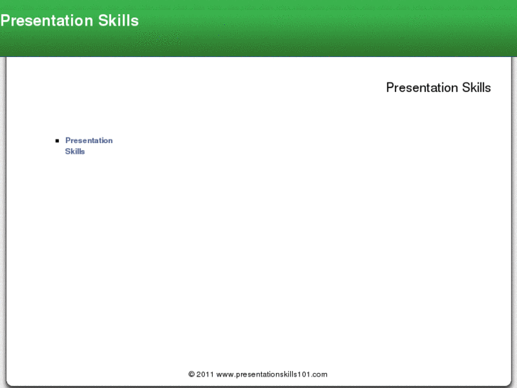 www.presentationskills101.com