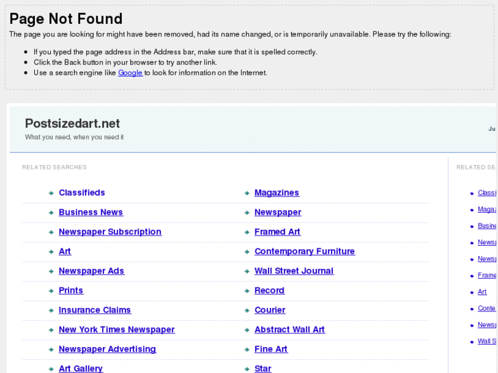 www.postsizedart.net