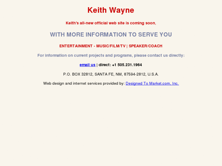 www.keithwayne.info