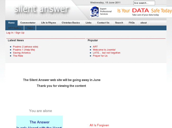 www.silentanswer.org