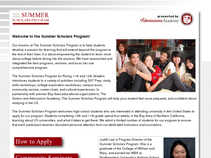 www.summerscholarsprogram.com