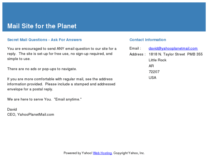 www.yahooplanetmail.com