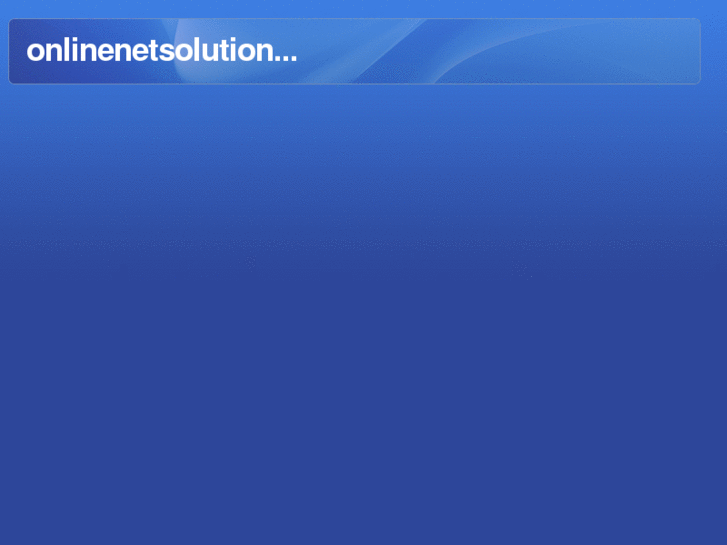 www.onlinenetsolution.net