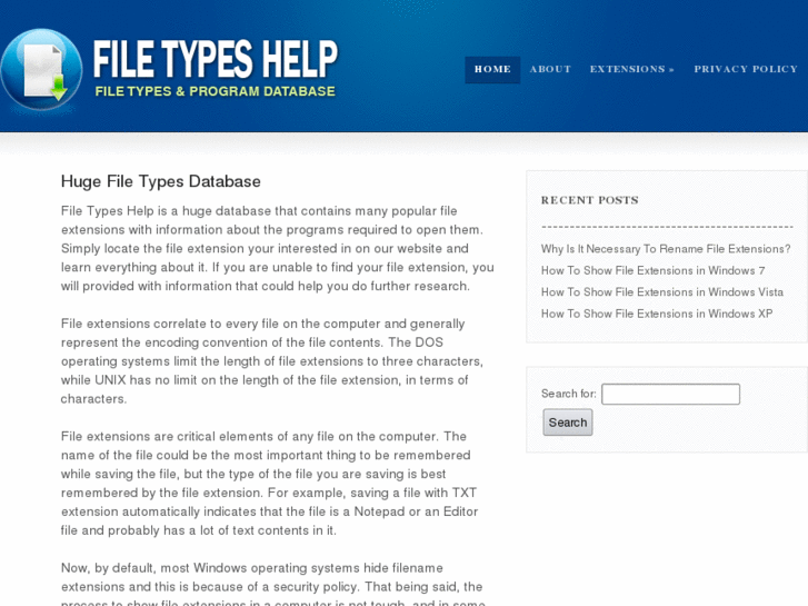 www.filetypeshelp.com