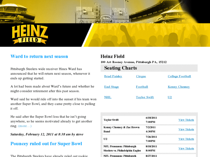 www.heinzfieldseatingchart.net