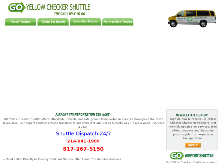 www.yellowcheckershuttle.com