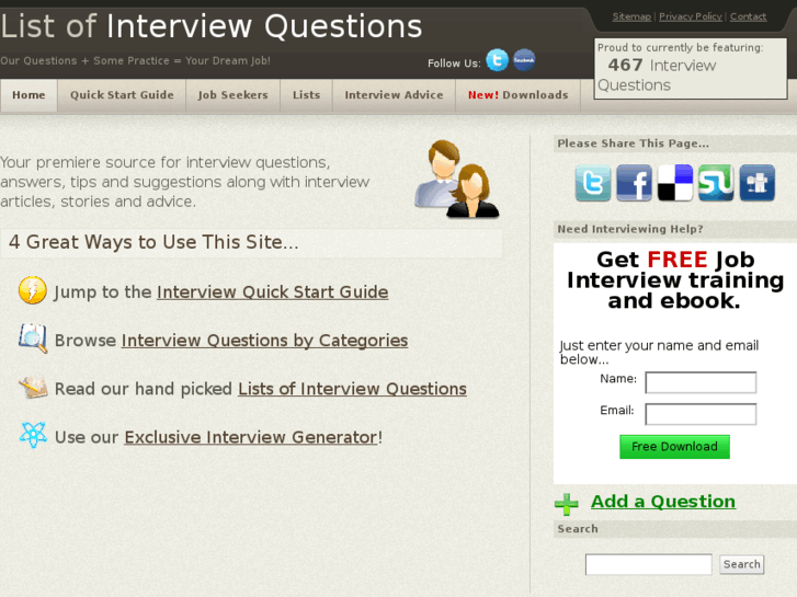 www.listofinterviewquestions.com