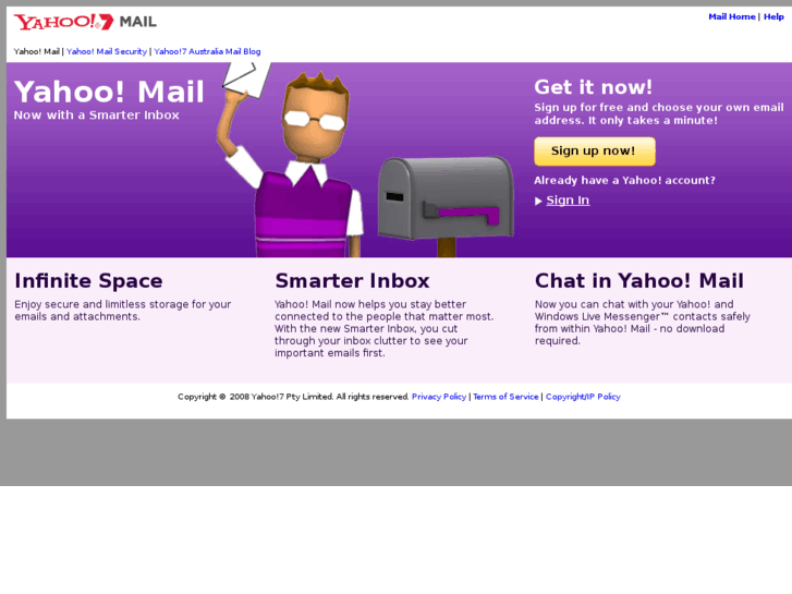 Y7mail com yahoo 7 mail free email with unlimited storage for australia