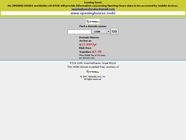 www.openinghourse.mobi