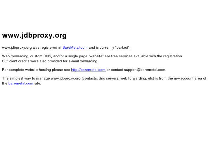 www.jdbproxy.org