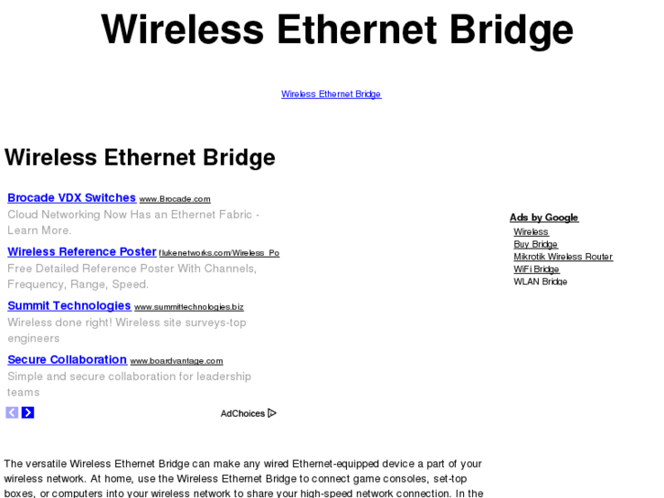 www.wirelessethernetbridge.net
